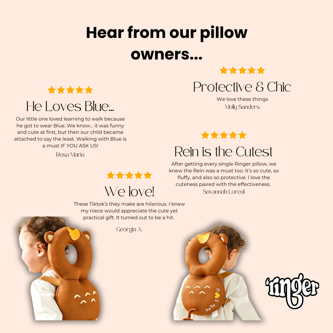 Ringer Baby Neck Pillows: TikTok's Adored Essential for Little Movers | Instant Comfort, Delight for Newborns & Moms!